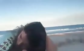 Blonde Girl Wanted To Have Sex On The Beach And Gets Facial