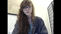 Sexy Redhead Cam Sex Girl With Glasses Spreading Pussy